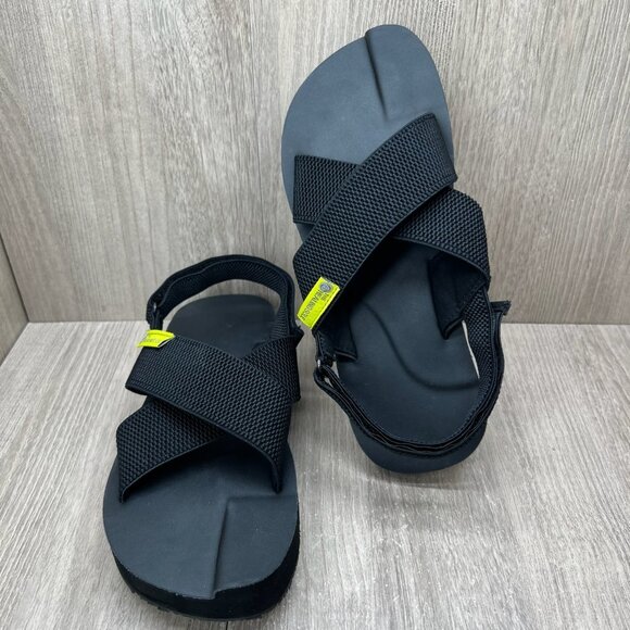 The Healing Sole Everett Ortho Platform Sandals Womens Size 8 Woven Mesh Black - Picture 6 of 12